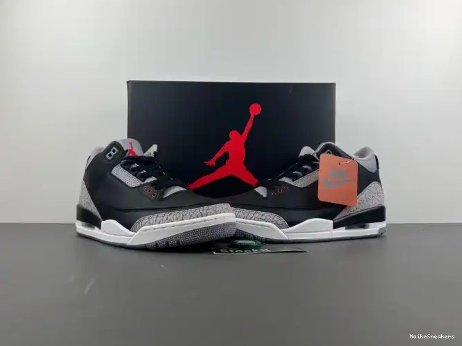 MaikeSneakers Jordan 3 Black Air DN3707-010 Cement 0506